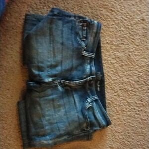 Soho Boyfriend Dark Blue Denim Jeans Size 2